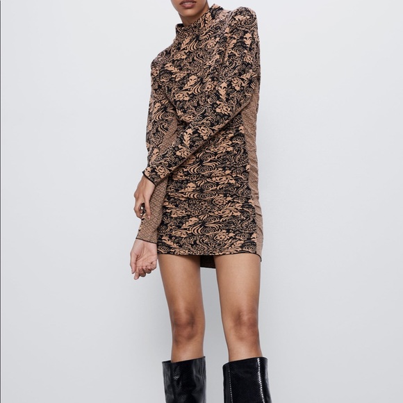 Zara jacquard dress - Picture 1 of 8